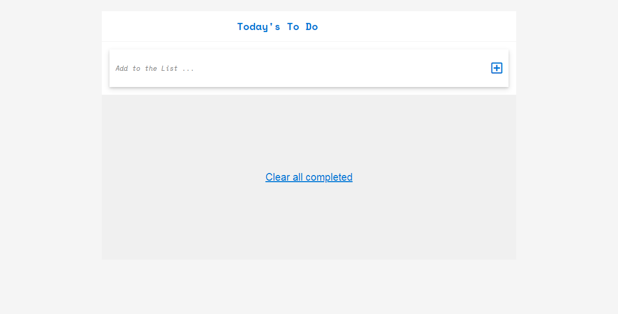 To-do-List project snapshot